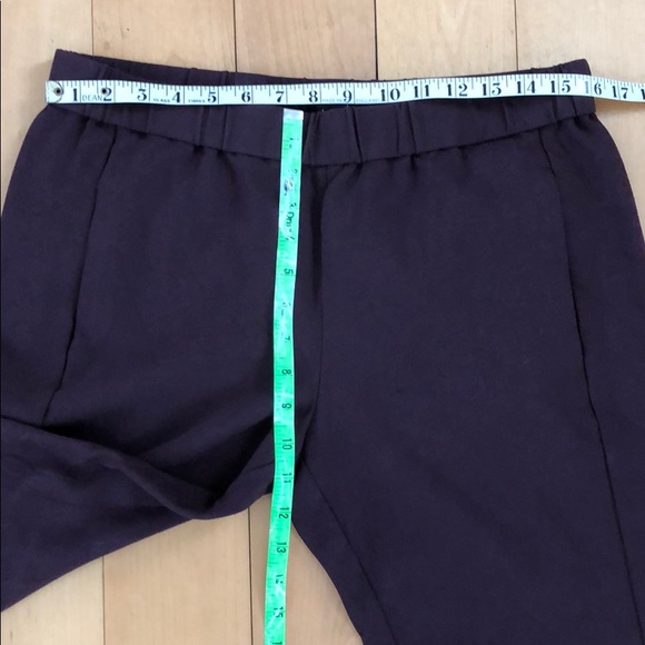Theory Ponte Pull On Pant on Aubergine Size L - Picture 7 of 8